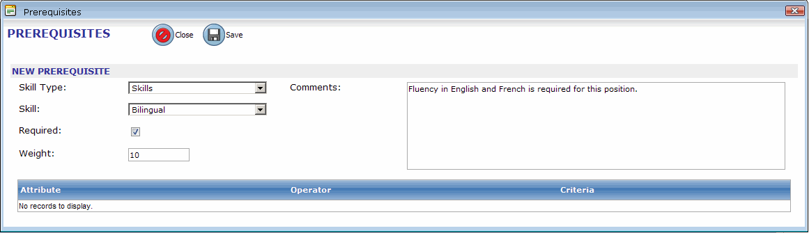 qhrnet prerequisites dialog